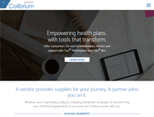 Tablet Screenshot of colibrium.com